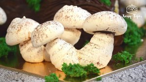 🍄 СКАЗОЧНЫЕ БЕЗЕ «ГРИБОЧКИ»: Идеальные, хрустящие и такие милые! 🎁✨