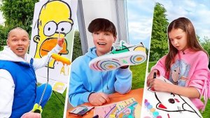 Раскрашиваем холст, кроссовки и худи!👾