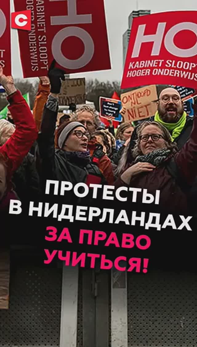 Протесты в Нидерландах! Сфера образования страдает! #евросоюз #ес #нидерланды #политика #новости смотреть онлайн