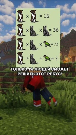 Только 1% РЕШИТ этот ребус! #Майнкрафт #Игра
