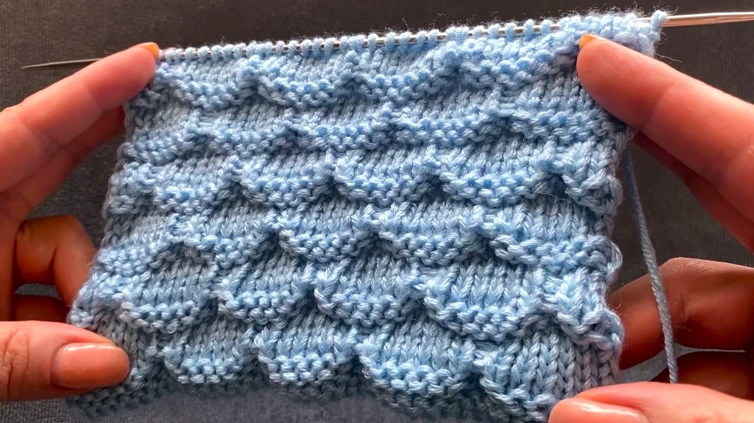 🧶🩷ОБЪЕМНЫЙ УЗОР СПИЦАМИ ЧЕШУЯ