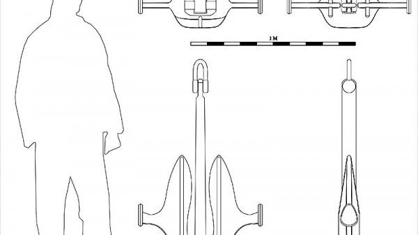 Якорь Матросова. Чертёж. Matrosov anchor. Drawings.