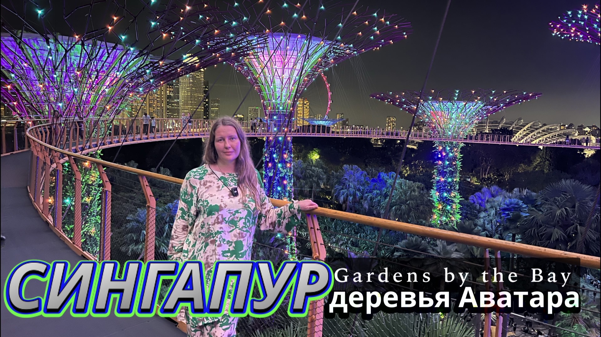 Сингапур: Сады у залива (Gardens by the Bay) Световое шоу и обзор моста Skyway. обзор цен |DREAM WAY смотреть онлайн