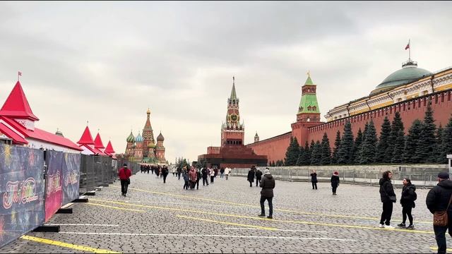 ❄️Москва готовится к Новому году 2026 холодная дневная прогулка по зимнему городу✨ смотреть онлайн