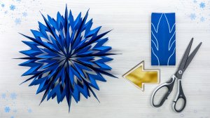 Красивая 3D-снежинка для зимнего украшения