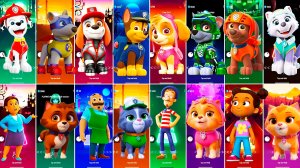 Мультики для Детей Щенячий Патруль Tiles Hop - МАРШАЛЛ, ГОНЩИК, СКАЙ, РОККИ, ЗУМА