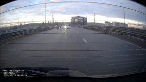 Зеркало видеорегистратор Neoline EasyDrive 2K Wi-Fi Dual , пример записи задней камеры