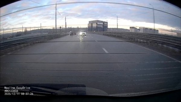 Зеркало видеорегистратор Neoline EasyDrive 2K Wi-Fi Dual , пример записи задней камеры