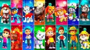 Мультики для Детей Щенячий Патруль Tiles Hop - ГОНЩИК, МАРШАЛЛ, ЛИБЕРТИ, СКАЙ, РОККИ