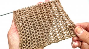 Интересный узор с ажурным эффектом