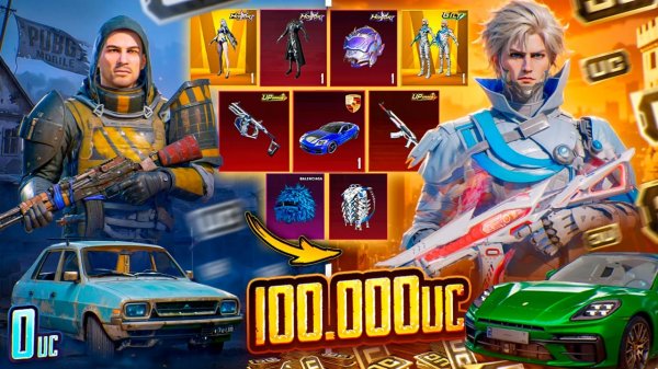 ОН ИГРАЕТ 7 ЛЕТ и НЕ ДОНАТИЛ В PUBG MOBILE! 🤯 $100 000 UC - МОЩНАЯ ПРОКАЧКА ПОДПИСЧИКУ! 🥳  ⏳ За