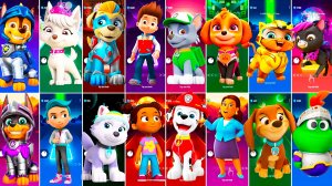 Мультики для Детей Щенячий Патруль Tiles Hop - ГОНЩИК, СВИТТИ, РАЙДЕР, РОККИ, СКАЙ
