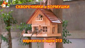 Скворечники и кормушки своими руками для птиц (213) 🪚🪛🔨 Идеи для дачи и сада пошагово ❣️
