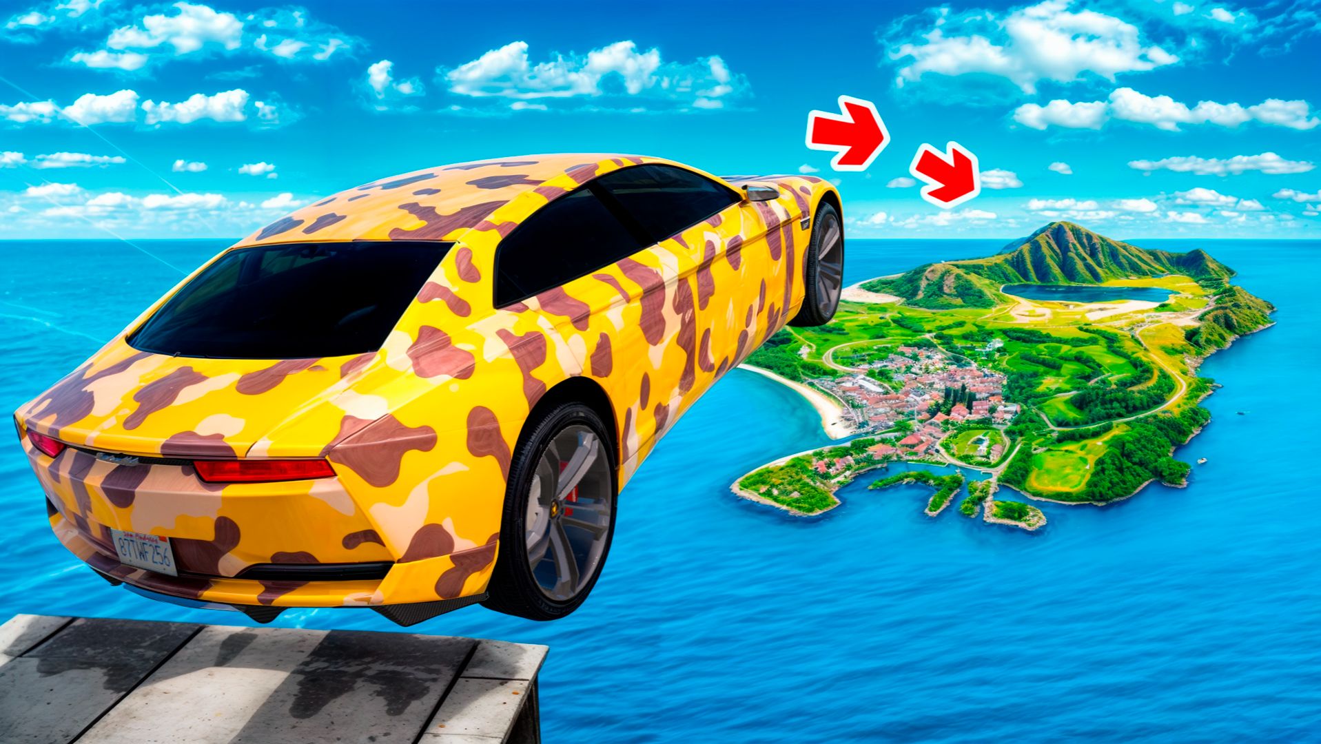 Как далеко чит тачка улетит с огромного трамплина в ГТА 5 Моды? Обзор мода в GTA 5 Online смотреть онлайн