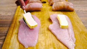 ШЕДЕВРАЛЬНО вкусно из простых ингредиентов! Сочная куриная грудка в духовке.