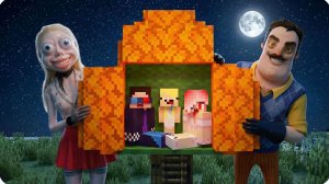 😤ОБУСТРОИЛИ БУНКЕР на ДЕРЕВЕ Против СТРАННЫХ СОСЕДЕЙ в МАЙНКРАФТ! НУБИК