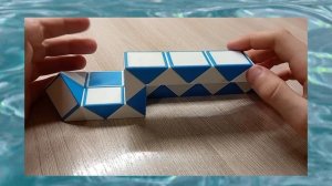 кораблик из змейки рубика на 24 элемента