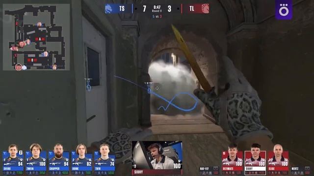 Team Liquid Vs Spirit - ЛУЧШИЕ МОМЕНТЫ - StarLadder Budapest Major 2025 ←  #CS2_Highlights_by_Okko04