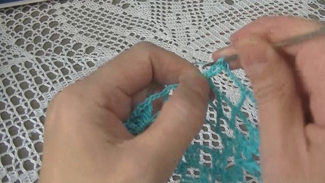 Квадратная салфетка с ананасами. Часть 1. смотреть онлайн