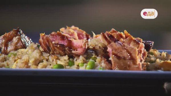 Лапша с арахисом и стейк из тунца с терияки | Мир под соусом /7