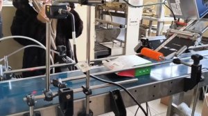 Эксперимент по маркировке круп. Сериализация, печать на линии принтером VideoJet, аппликатор Savema