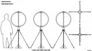 Радиопеленгатор A. Чертёж.  Radio direction finder A.  Drawings.