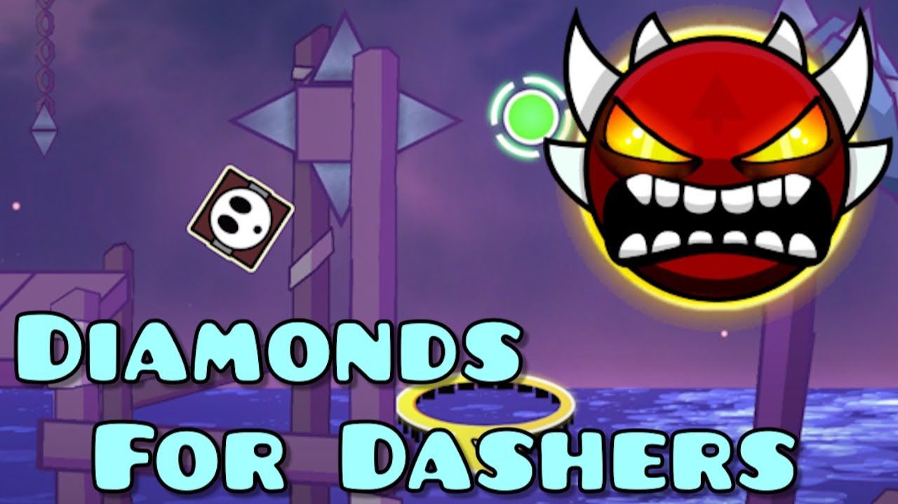 [TOP 1 RATED PLATFORMER] Diamonds For Dashers (Extreme Demon) | Geometry Dash смотреть онлайн