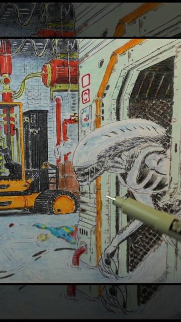 Чужой! Идеальный охотник! #Aliens #Comics #Drawing # Фантастика
