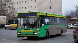 Автобус Mercedes-Benz O405 (АО 095 22). Покатушки по Барнаулу. / Ride on the Mercedes-Benz O405 bus.