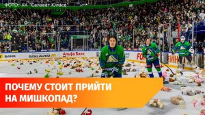Помочь детям, бросив игрушку на лед. Как устроен «Мишкопад» на Уфа-Арене?