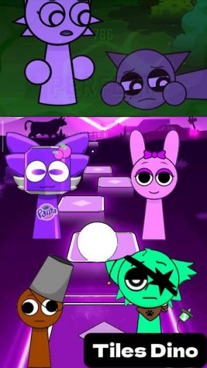 КТО ЛУЧШИЙ СПРУНКИ? уровень 96 - Мультики про Спрунке | МУЛЬТФИЛЬМЫ SPRUNKI в Tiles Hop