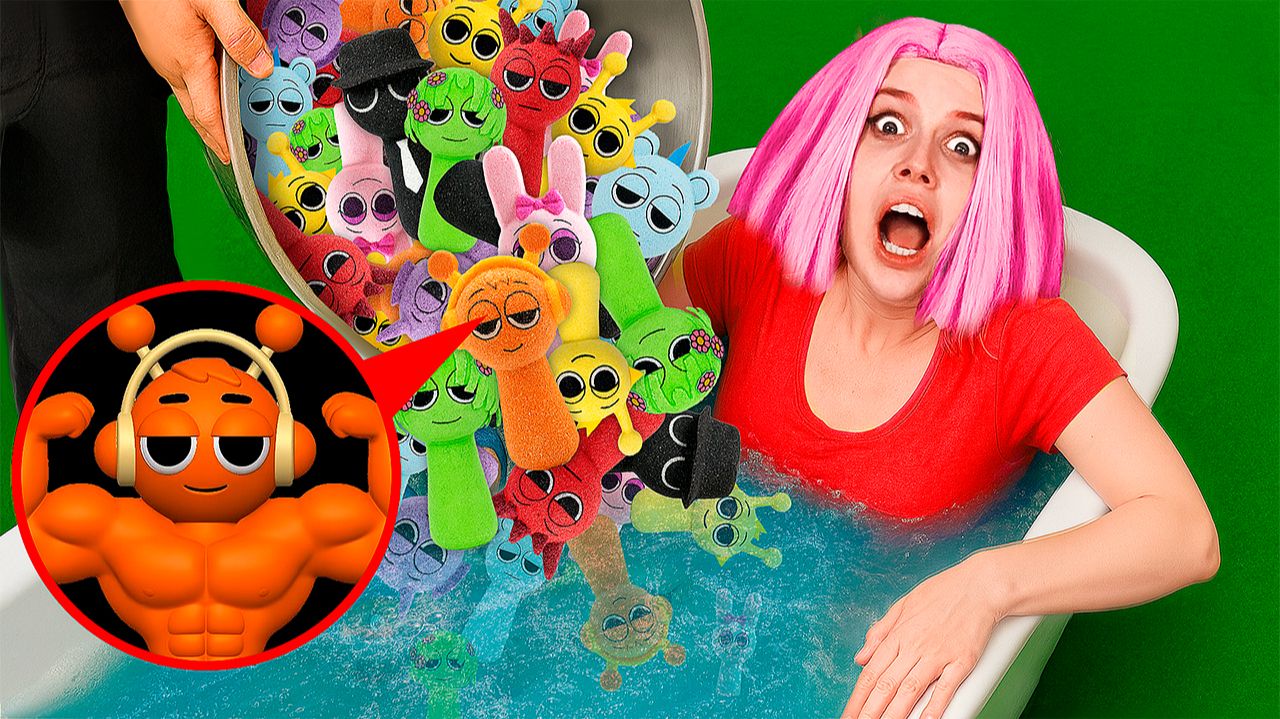 я кинул в ванну БОМБОЧКИ ВСЕХ SPRUNKI в 3:00 НОЧИ !! смотреть онлайн