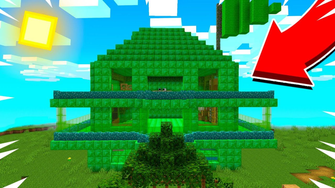 я строю изумрудный дом в маенкрафте смотреть онлайн