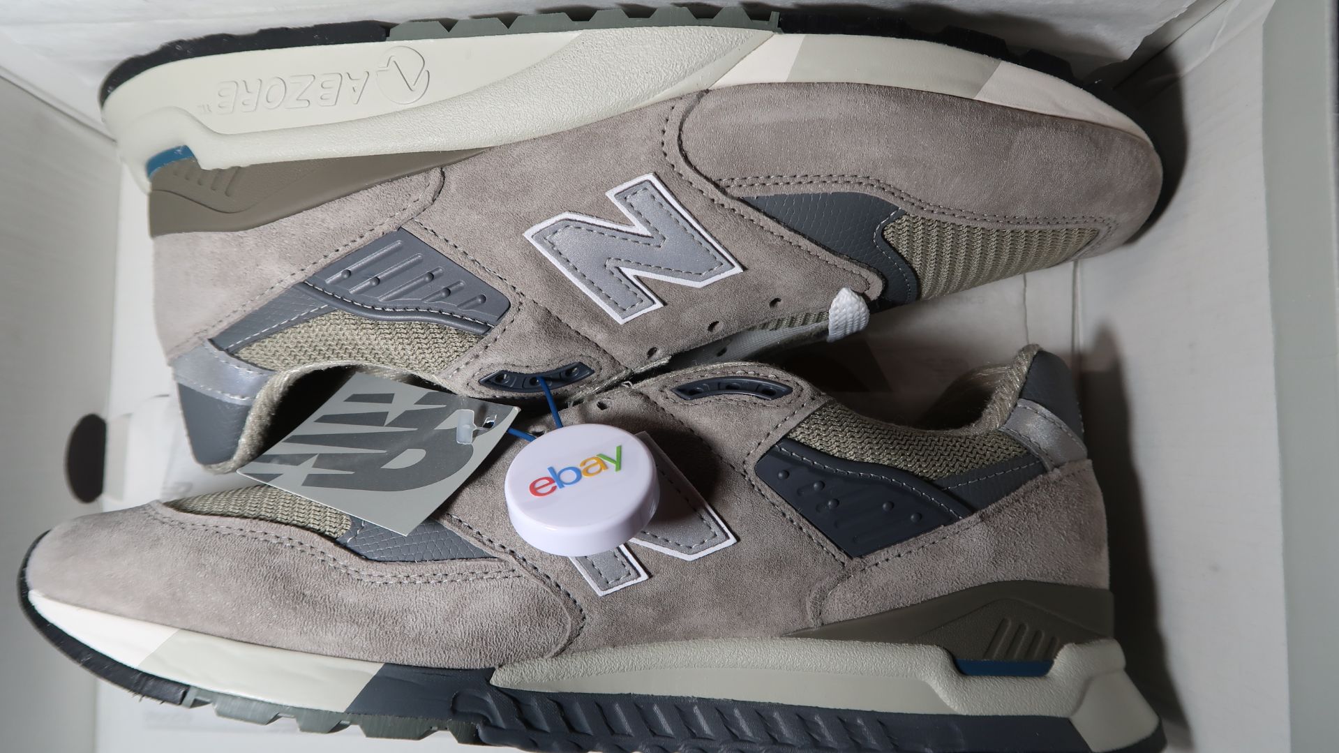 New Balance U998GR Made In USA Grey Silver.Unboxing.