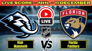 Юта — Флорида NHL сезон 25/26 | 11.12.2025 Прямая трансляция
