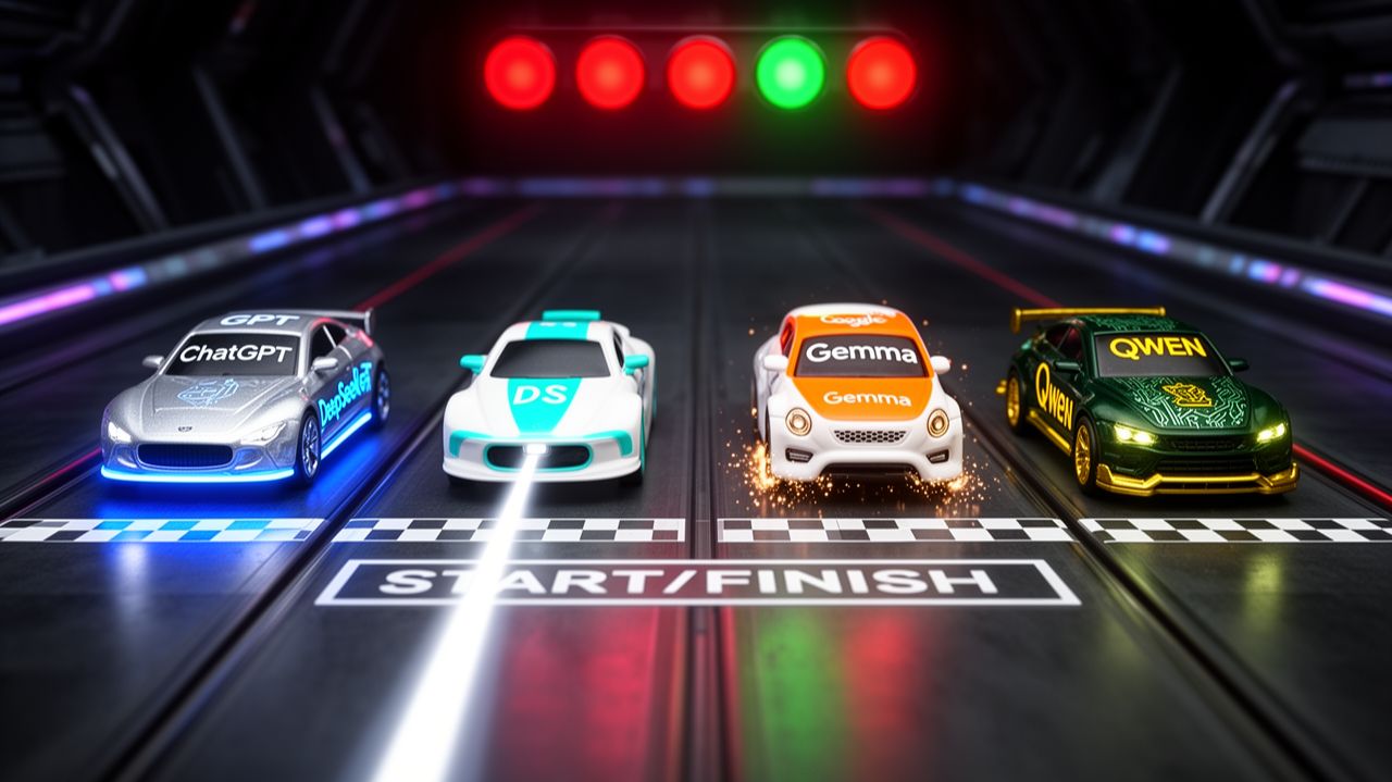 Соревнование роботов (GPT, DeepSeek, Qwen, Gemma и др.)