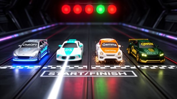 Соревнование роботов (GPT, DeepSeek, Qwen, Gemma и др.)