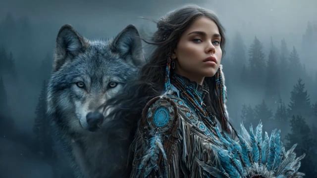 Сердце леса - Нежная музыка Индейцев, фоновая музыка для отдыха и расслабления смотреть онлайн