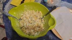 Крабовый салат с Белгородской сладкой кукурузой 🦀 🌽 🍬 🥚 🌰