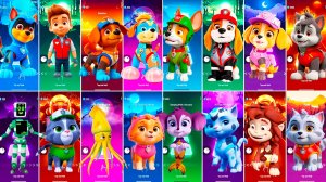 Мультики для Детей Щенячий Патруль Tiles Hop - ГОНЩИК, РАЙДЕР, ЗУМА, ТРАКЕР, СКАЙ