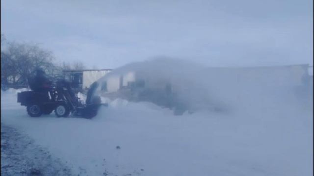 снегоротор в работе. видео от заказчика. смотреть онлайн