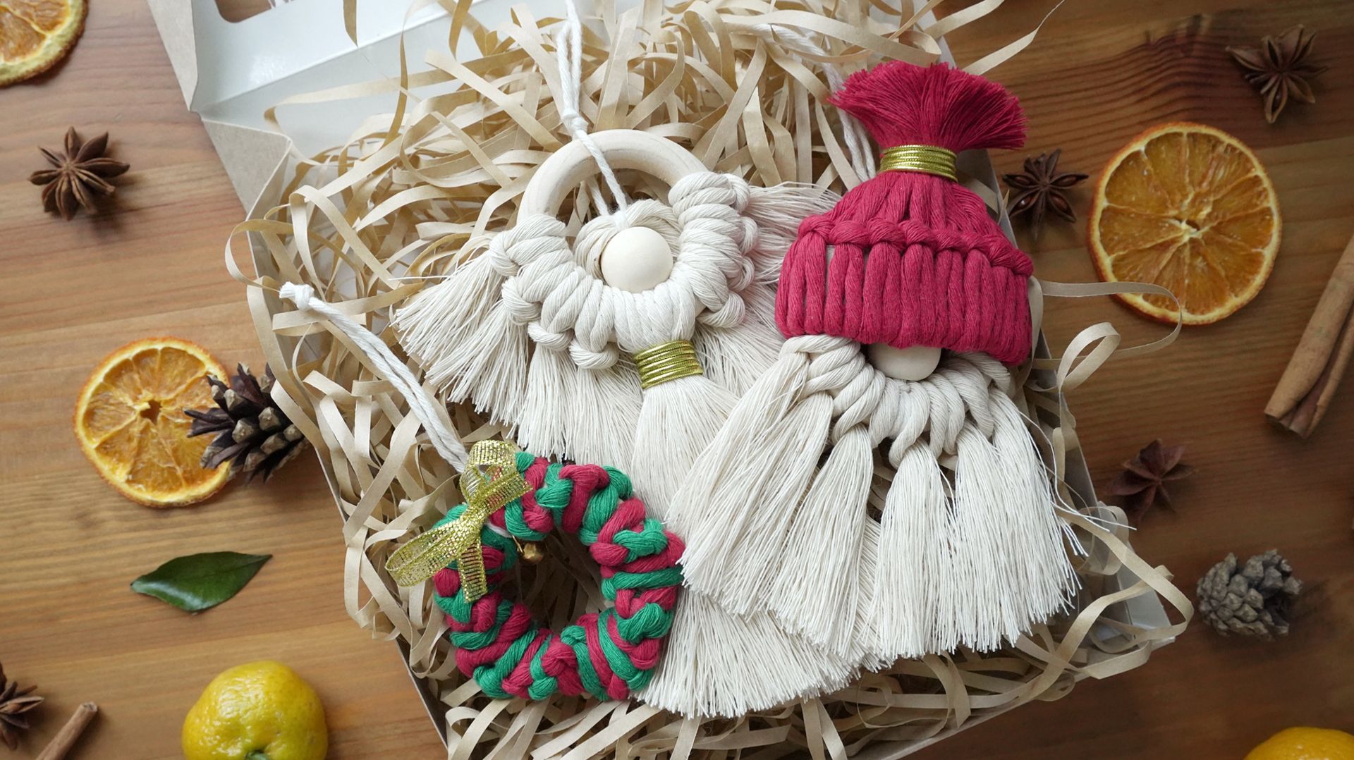 ЁЛОЧНЫЕ УКРАШЕНИЯ🎄| Макраме мастер-класс смотреть онлайн