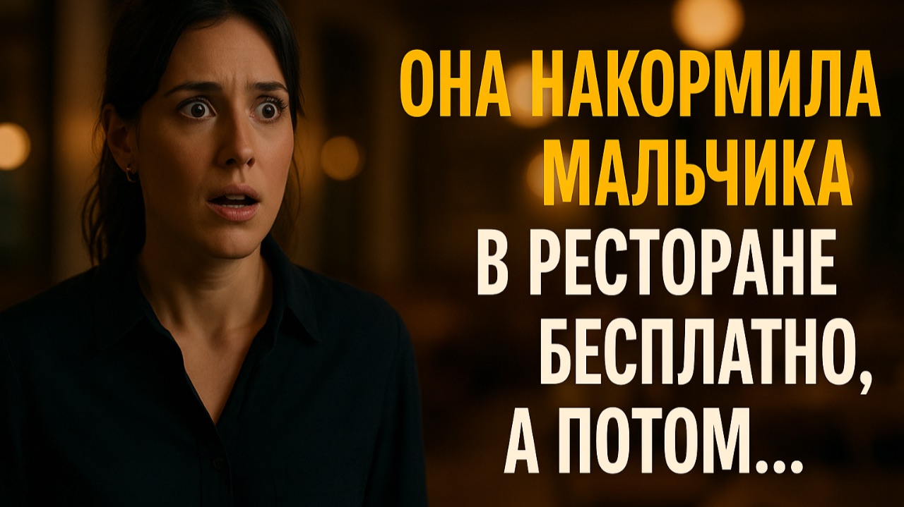 Она накормила голодного мальчика бесплатно… и не ожидала, чем всё обернётся