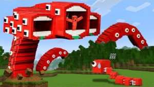 Лего Трехголовый пожиратель поездов Эволюционировал побег  в Minecraft