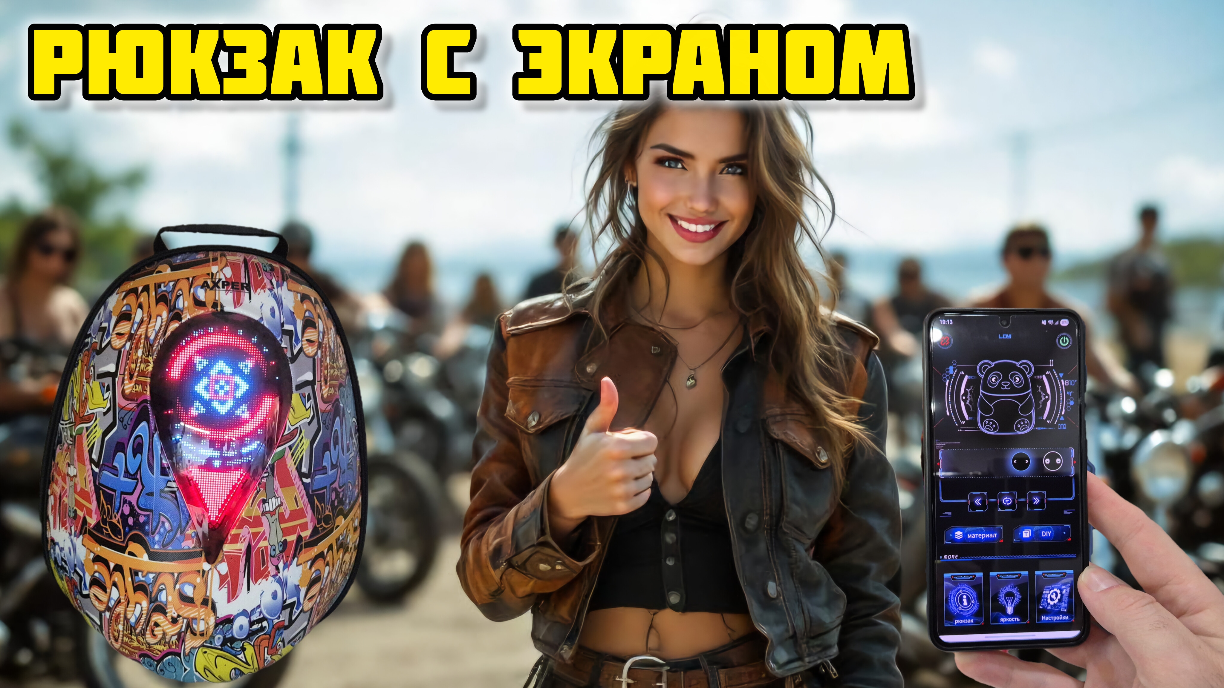 Axper, рюкзак с экраном, знакомство 📖 #рюкзак #рюкзаксдисплеем #axper #рюкзаксledдисплеем смотреть онлайн