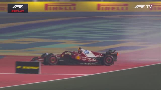 Формула 1. Разворот Леклера на Гран-при Катара (квалификация)