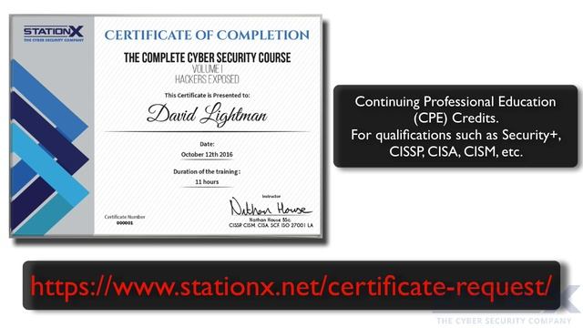 115 Certificate Of Completion For CPEs