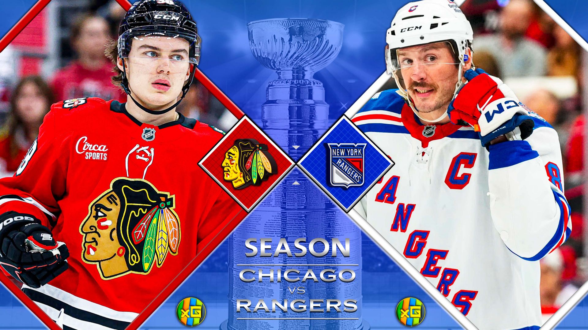 Чикаго - Нью‑Йорк Рэйнджерс | НХЛ | 11.12.2025 | Прямая трансляция | xG смотреть онлайн