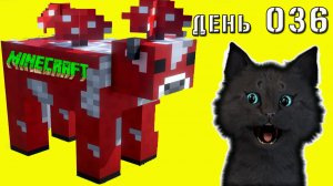 Minecraft СУПЕР КОТ НАШЕЛ ОСТРОВ С ГРИБНЫМИ КОРОВАМИ И АМОНГ ЖИТЕЛЯМИ МАЙНКРАФТ ВЫЖИВАНИЕ ДЕНЬ 036