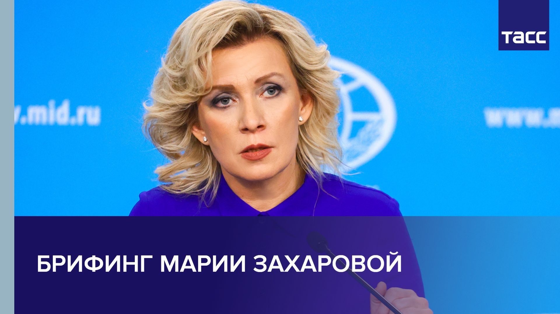 Брифинг Марии Захаровой